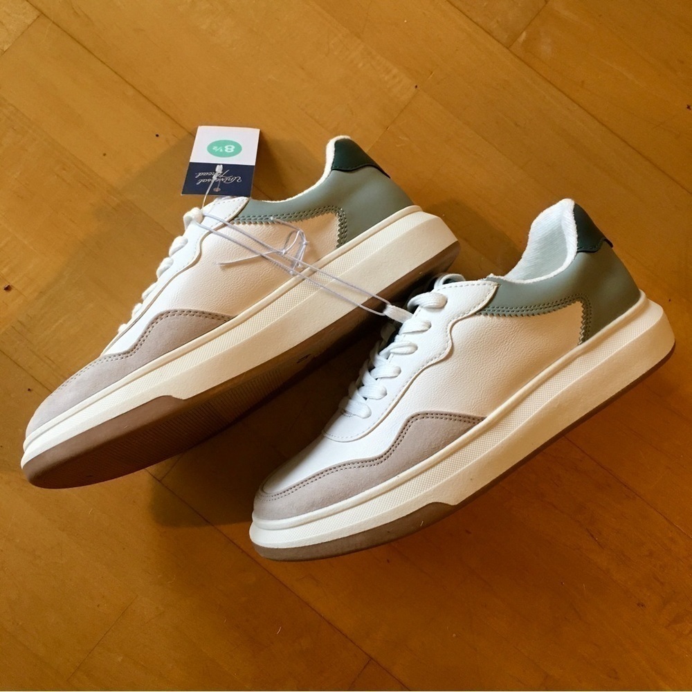 Universal Thread Women’s Faux Leather Sneakers, Colorblock, Colorful, 8.5